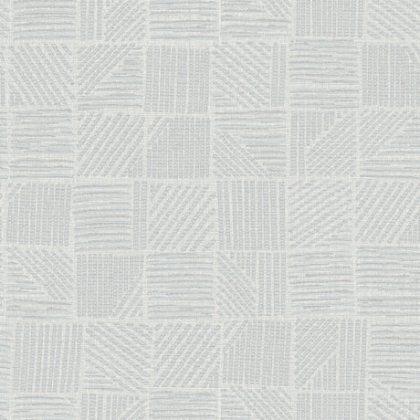 York Wallcoverings Chiseled Patchwork Grey Faux Fabric Wallp