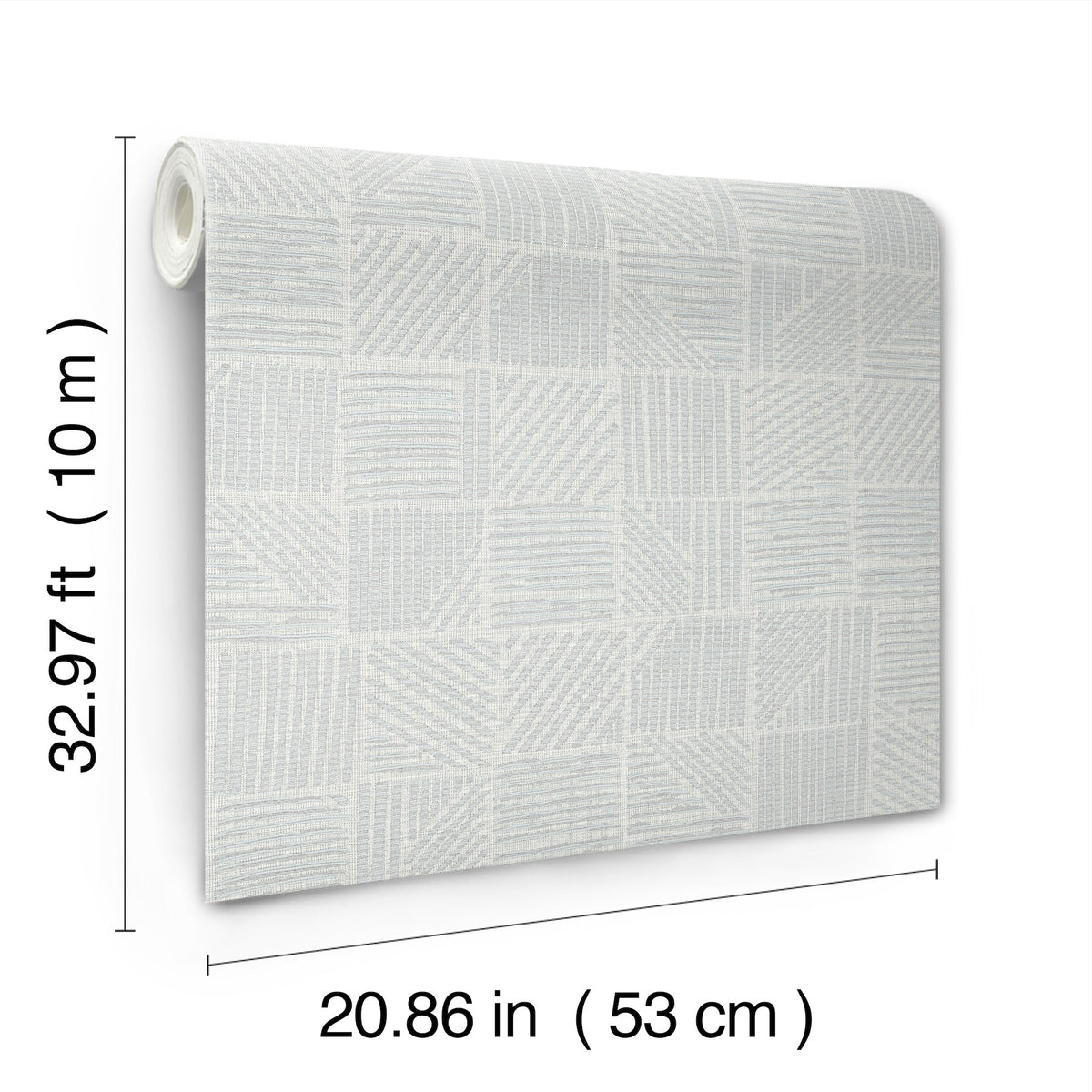 York Wallcoverings Chiseled Patchwork Grey Faux Fabric Wallp