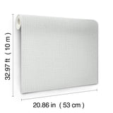 York Wallcoverings Georgette Light Grey Faux Fabric Wallpape
