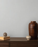 York Wallcoverings Georgette Light Grey Faux Fabric Wallpape