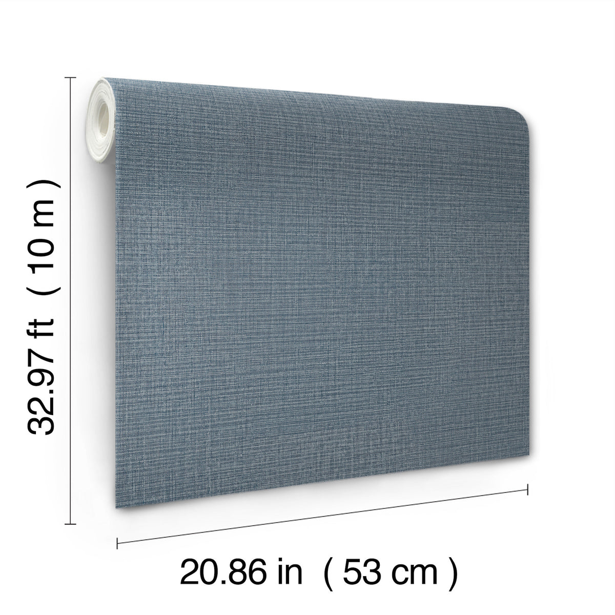 York Wallcoverings Georgette Sapphire Faux Fabric Wallpaper 