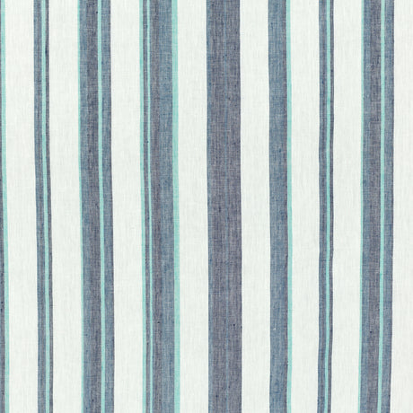 Schumacher 425P18 RIVIERA STRIPE in DELFT Fabric - RAOUL TEX