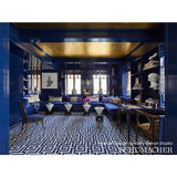 Schumacher 42761 GAINSBOROUGH VELVET in MEDITERRANEAN Fabric