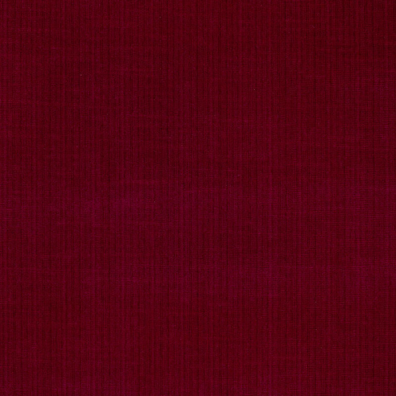 Schumacher Antique Strie Velvet Red Fabric