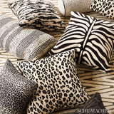 Schumacher Safari Épinglé Snow Leopard Fabric - Eade's Wallpaper