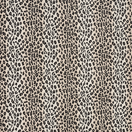 Schumacher Safari Épinglé Snow Leopard Fabric - Eade's Wallpaper