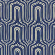 Schumacher 435U59 NIGEL in INDIGO Fabric - RAOUL TEXTILES