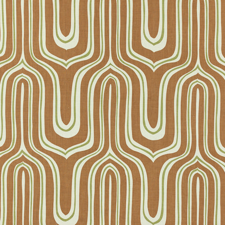 Schumacher 435V62 NIGEL in TOBACCO Fabric - RAOUL TEXTILES