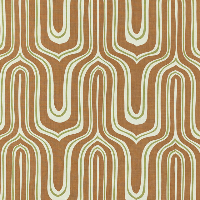 Schumacher 435V62 NIGEL in TOBACCO Fabric - RAOUL TEXTILES