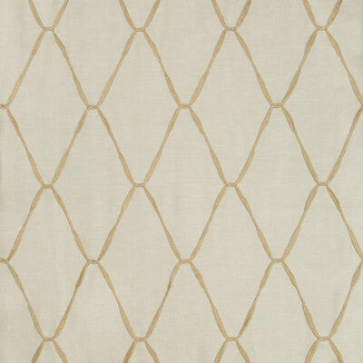 KRAVET COUTURE 4476.16.0 LOOPED RIBBONS LINEN Fabric