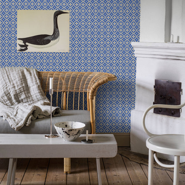Schumacher 4531 LOKA in COBALT Wallpaper - BORÃ…STAPETER
