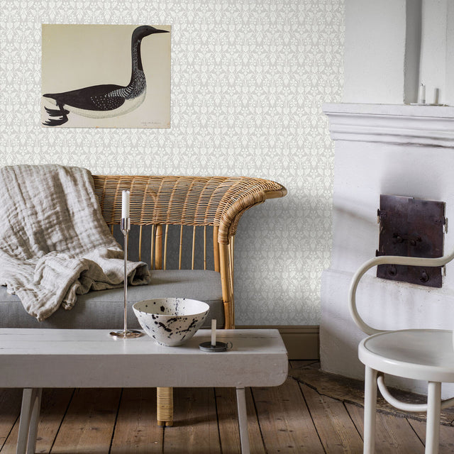 Schumacher 4537 NORA in GREY Wallpaper - BORÃ…STAPETER