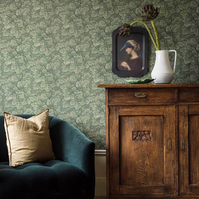 Schumacher 4544 WALDEMAR in SPRUCE Wallpaper - BORÃ…STAPETER