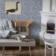 Schumacher 4545 WALDEMAR in BLUE Wallpaper - BORÃ…STAPETER