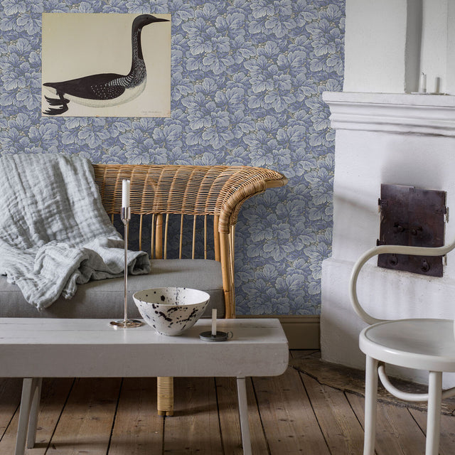 Schumacher 4545 WALDEMAR in BLUE Wallpaper - BORÃ…STAPETER
