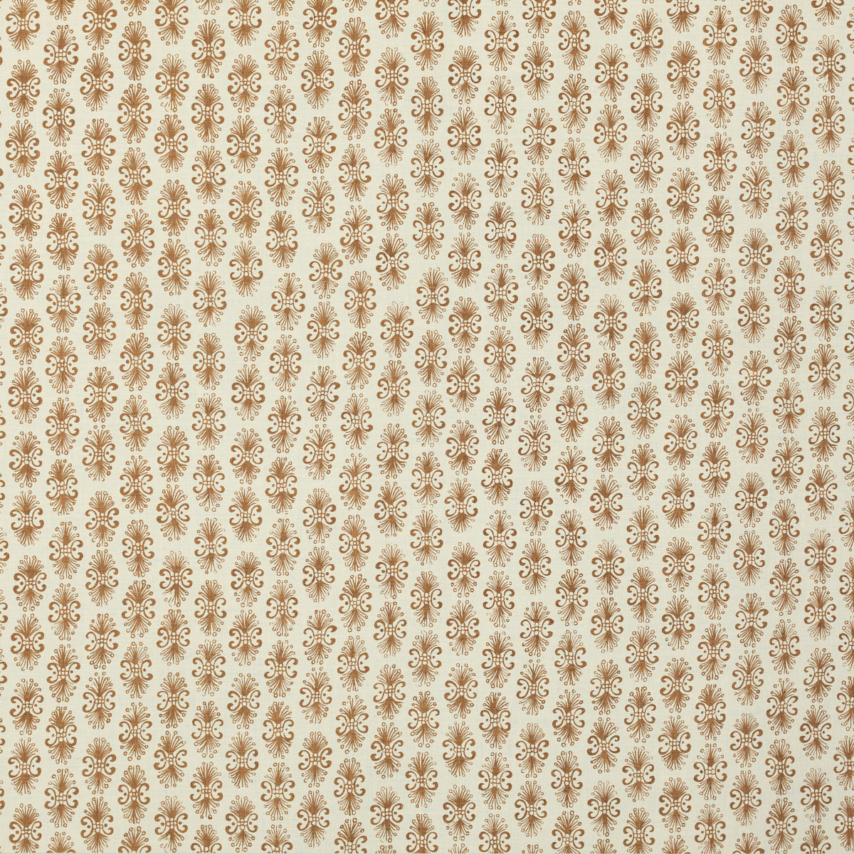 Schumacher 457V62 PEACOCK BY RAOUL in TOBACCO Fabric - RAOUL