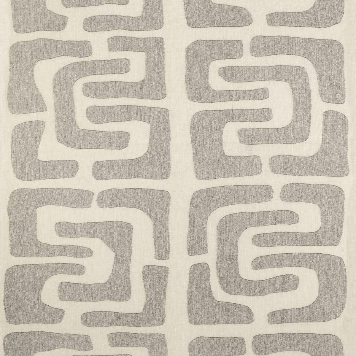 KRAVET COUTURE 4815.11.0 OUI GRANDE GRIS Fabric - Eade's Wallpaper