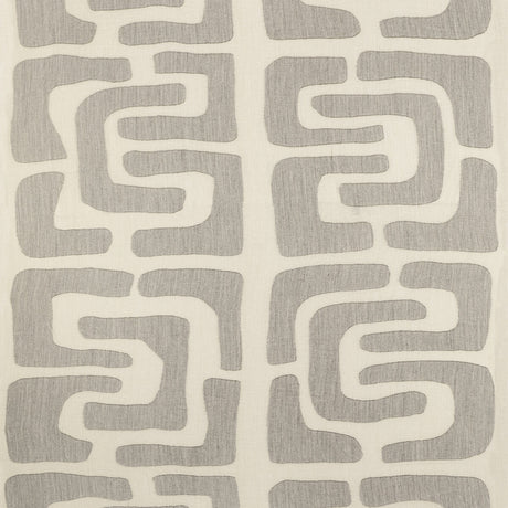 KRAVET COUTURE 4815.11.0 OUI GRANDE GRIS Fabric - Eade's Wallpaper