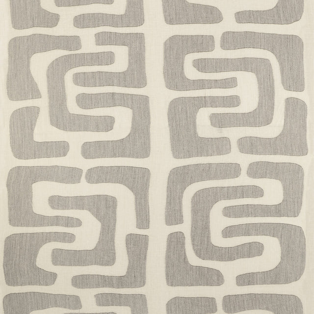 KRAVET COUTURE 4815.11.0 OUI GRANDE GRIS Fabric - Eade's Wallpaper
