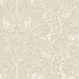 Schumacher 4824 UNDER THE ELDER TREE in STONE Wallpaper - CR