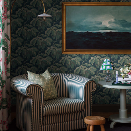 Schumacher 4838 KASTANJ in SPRUCE Wallpaper - A COUNTRY LIFE