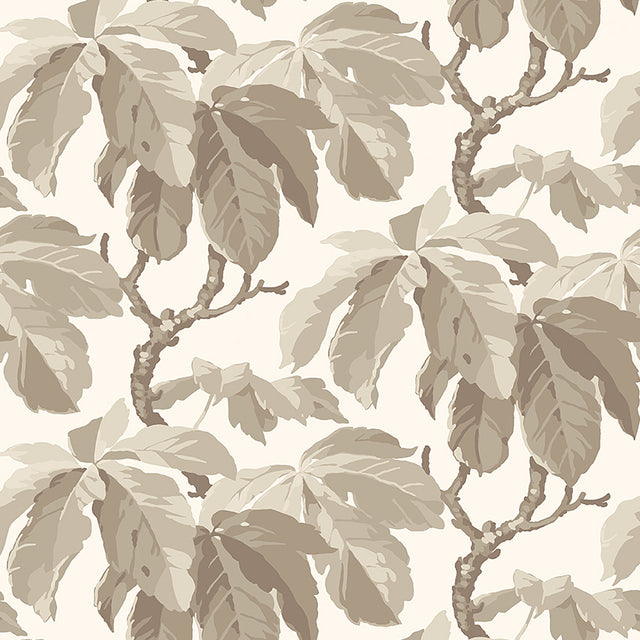 Schumacher 4840 KASTANJ in STONE Wallpaper - A COUNTRY LIFE