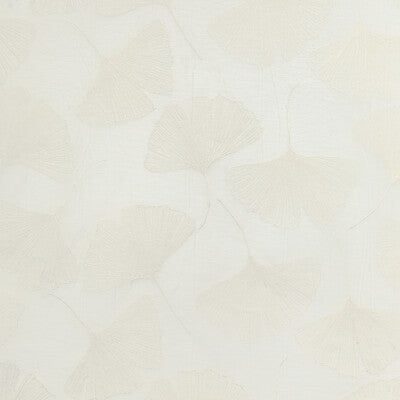 KRAVET COUTURE 4949.1116.0 GINGKO LEAF PEARL Fabric - Eade's Wallpaper