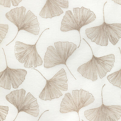 KRAVET COUTURE 4949.416.0 GINGKO LEAF GOLD Fabric - Eade's Wallpaper