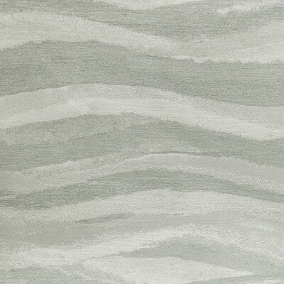 KRAVET COUTURE 4951.13.0 SILK WAVES MIST Fabric - Eade's Wallpaper