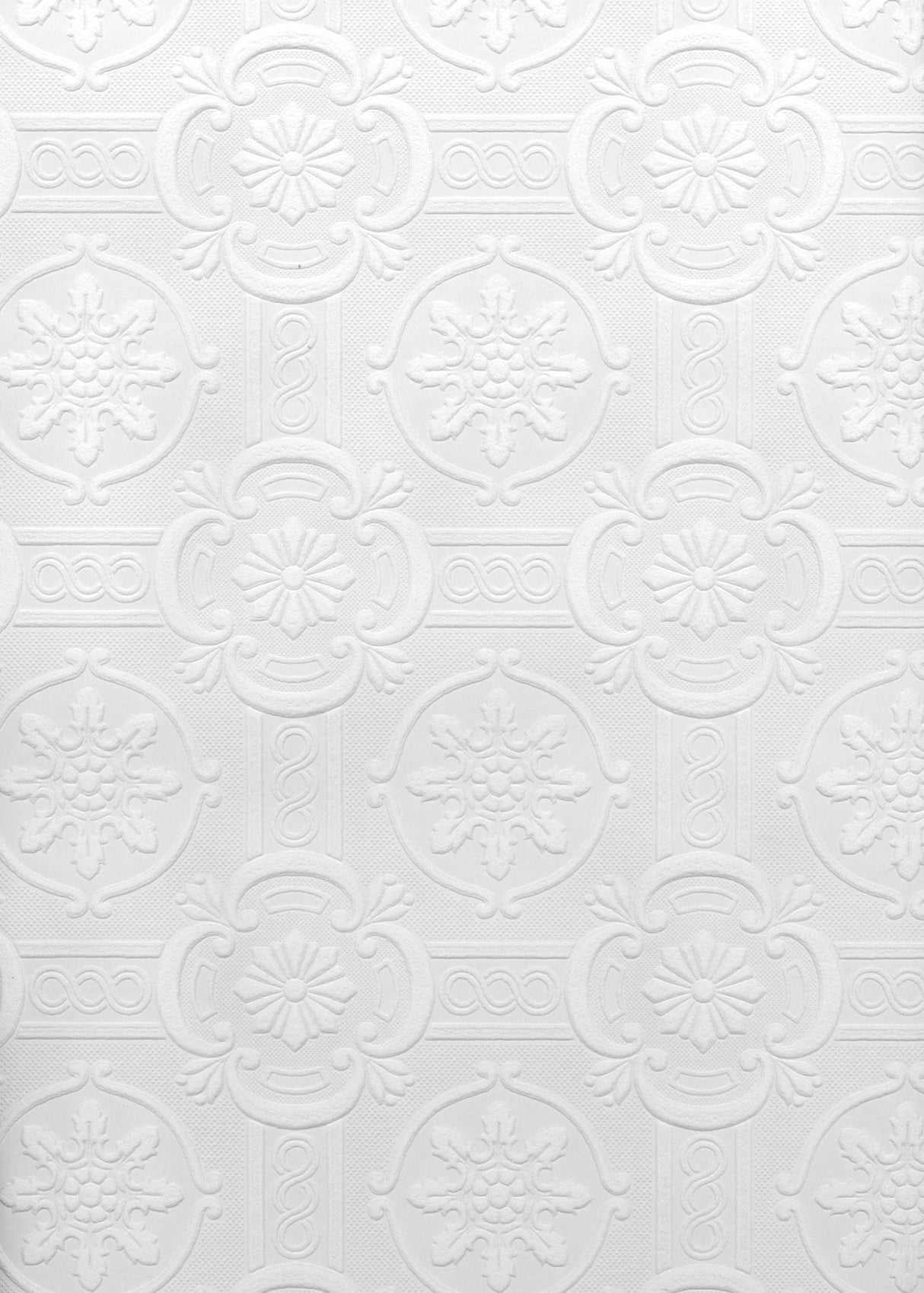 Brewster 497-99422 Reuben Ornate Tiles Paintable Wallpaper
