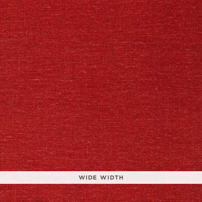 Schumacher Burlap Weave Red Wallpaper