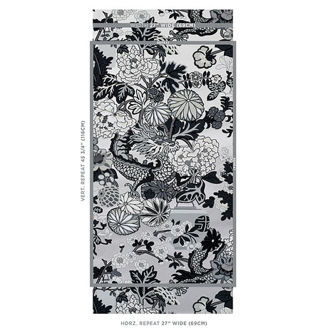 Schumacher Chiang Mai Dragon Smoke Wallpaper