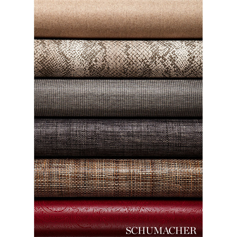 Schumacher Onna Sisal Black Wallpaper - Eade's Wallpaper