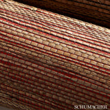 Schumacher Bamba Rushcloth Ash Wallpaper