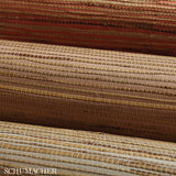 Schumacher Nami Rushcloth Slate Wallpaper - Eade's Wallpaper