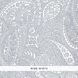 Schumacher Paisley Print Grey Wallpaper - Eade's Wallpaper