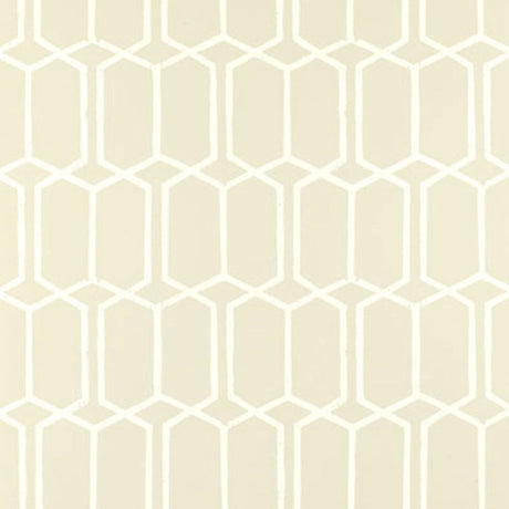 Schumacher Modern Trellis Alabaster Wallpaper - Eade's Wallpaper