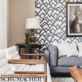 Schumacher Zimba Silver Wallpaper