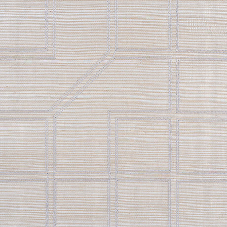 Schumacher 5003555 LINYI EMBROIDERED FRET SISAL in NATURAL S