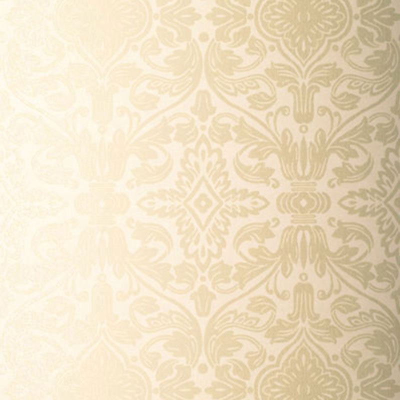 Schumacher Varenna Damask Sand Wallpaper