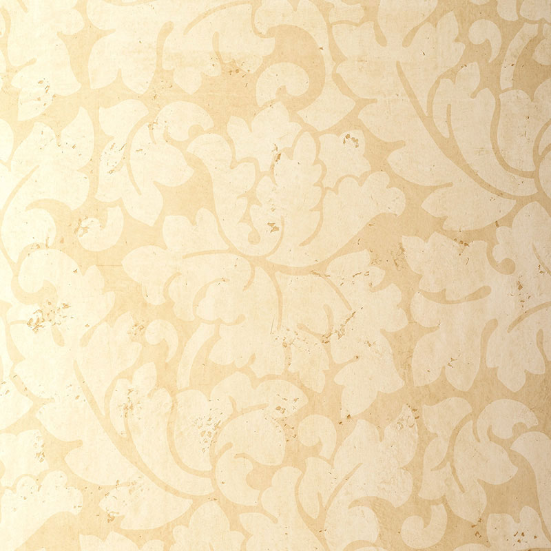 Schumacher Tolomei Damask Sand Wallpaper - Eade's Wallpaper