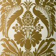 Schumacher Montebello Damask Slate Wallpaper - Eade's Wallpaper