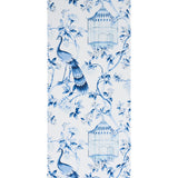 Schumacher Oiseaux Et Fleurs Porcelain Wallpaper - Eade's Wallpaper