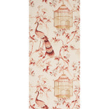 Schumacher Oiseaux Et Fleurs Cinnabar Wallpaper - Eade's Wallpaper