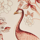 Schumacher Oiseaux Et Fleurs Cinnabar Wallpaper - Eade's Wallpaper