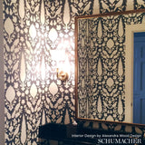 Schumacher Chenonceau Fawn Wallpaper