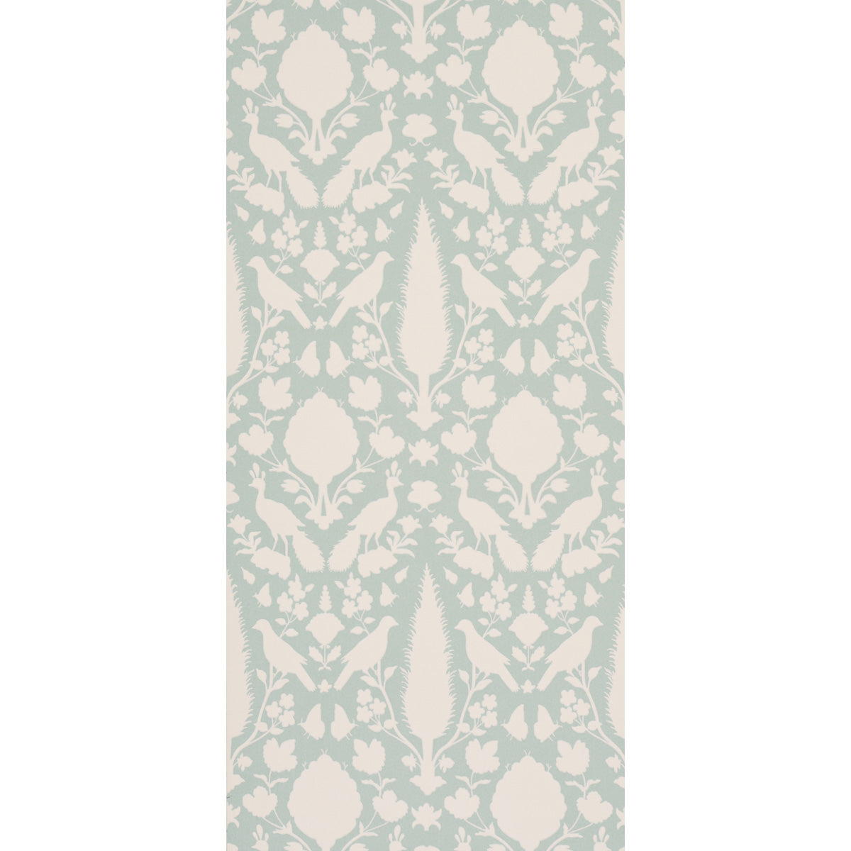 Schumacher Chenonceau Aquamarine Wallpaper