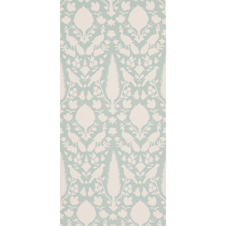 Schumacher Chenonceau Aquamarine Wallpaper