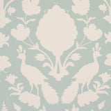Schumacher Chenonceau Aquamarine Wallpaper