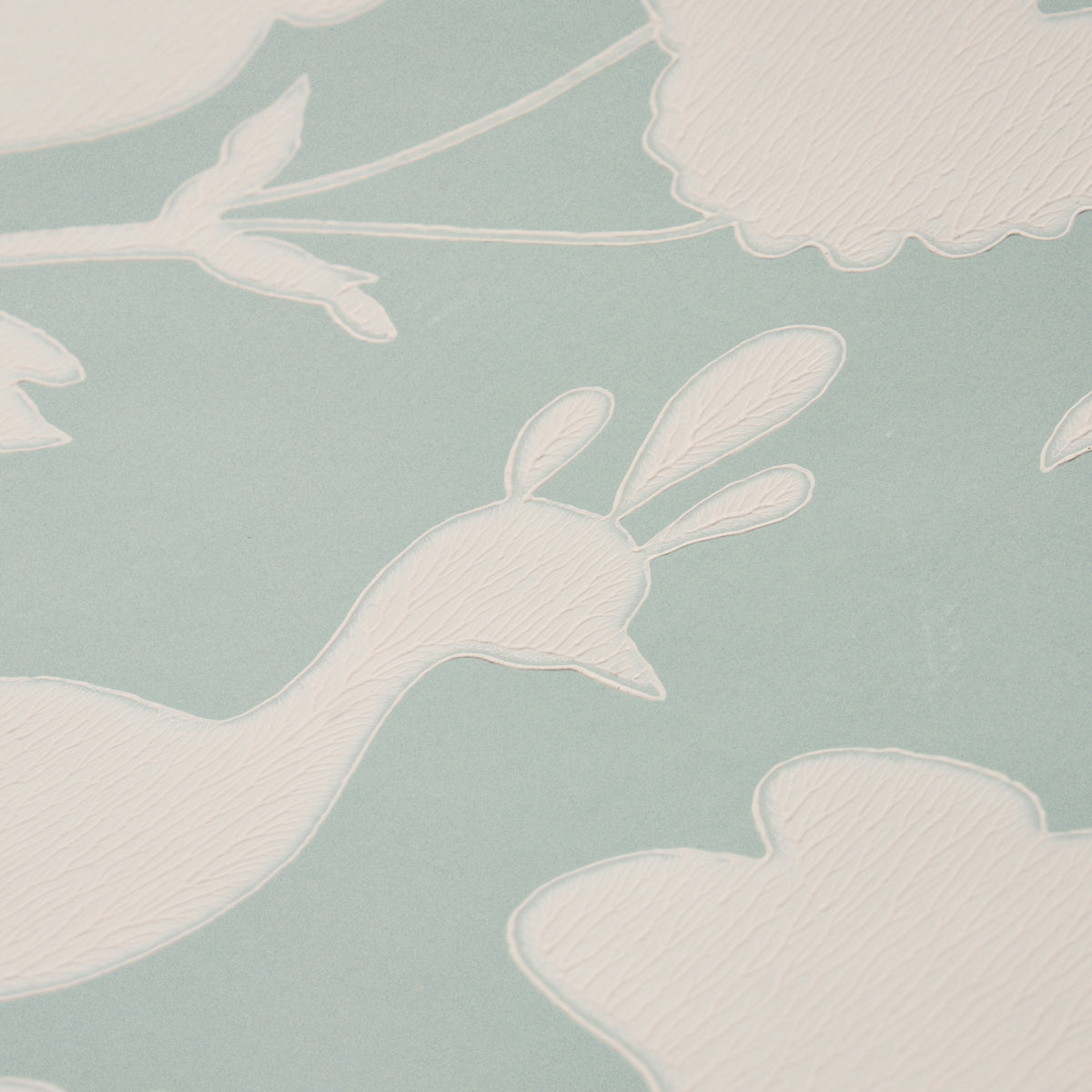 Schumacher Chenonceau Aquamarine Wallpaper